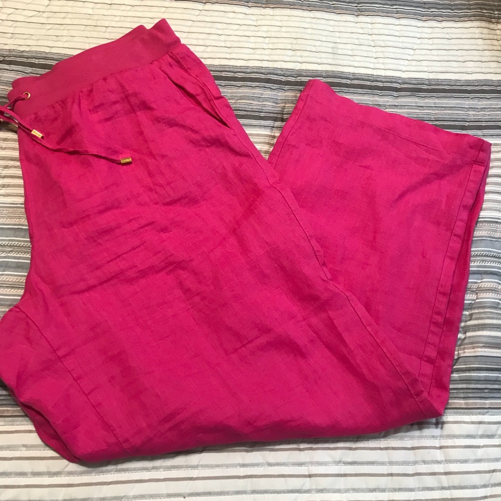 Pink Linen Pants